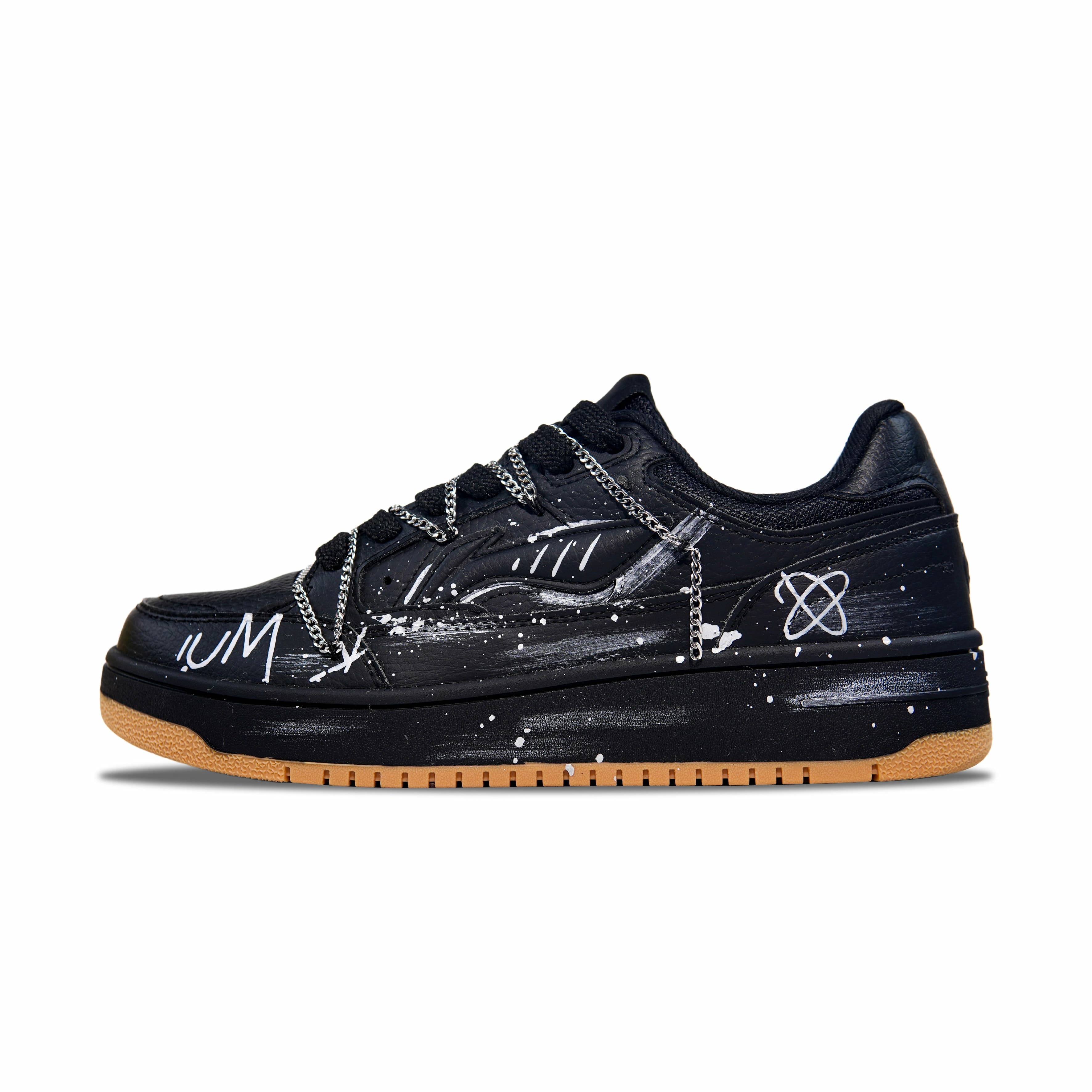 LiNing Tianji Height Increasing Slip-Resistant Low-Top Skateboard Shoes Men's Black