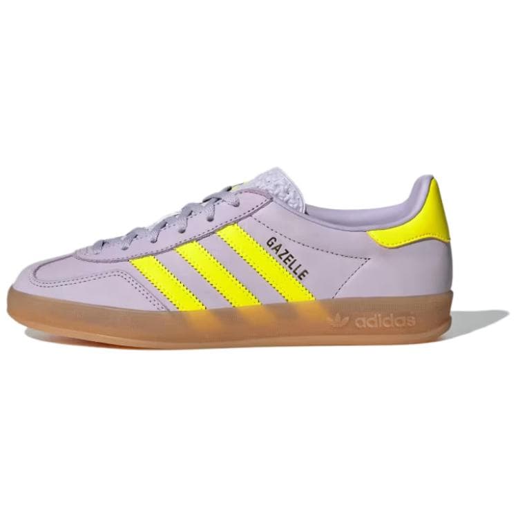 Adidas Women's Gazelle Indoor 'Silver Dawn Solar Yellow' Women's