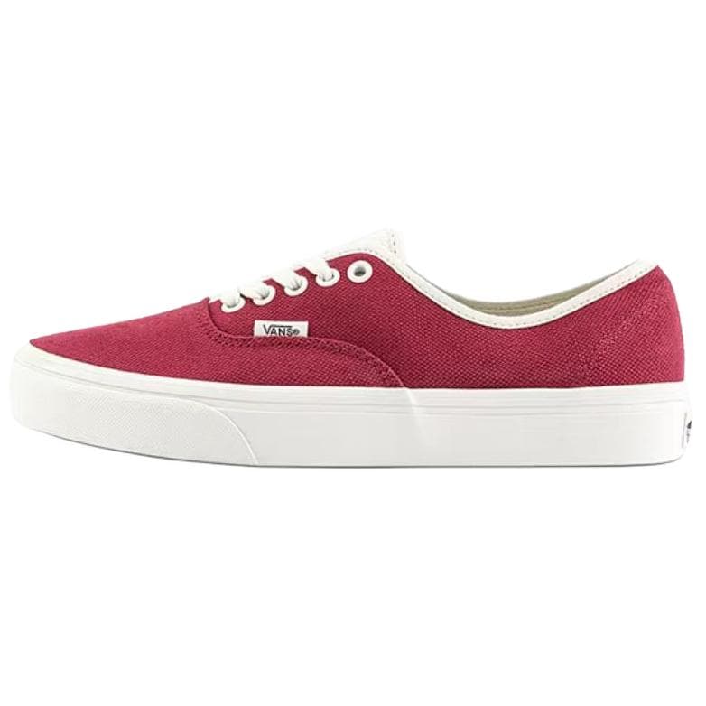 Vans Authentic Classic Comfort Versatile Thin Sole Lightweight Breathable Low-Top Skate Shoes Unisex Dark Red