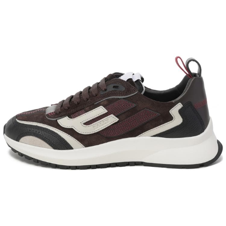 BALLY Outline Collection Breathable Low Top Casual Shoes Men's Black, Gray, Brown & Multicolor