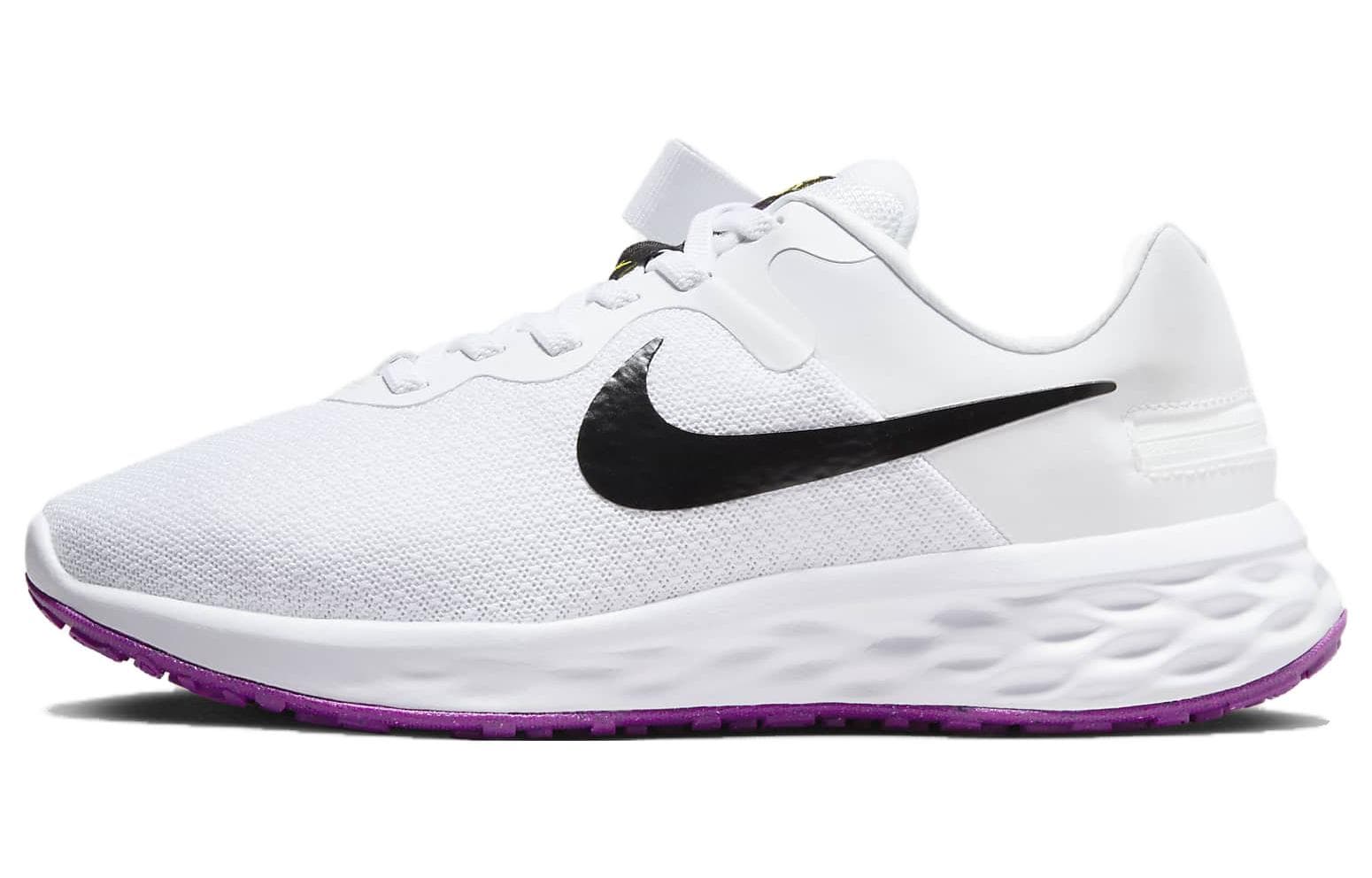 Nike Revolution 6 FlyEase Next Nature 'White Black Purple' Women's
