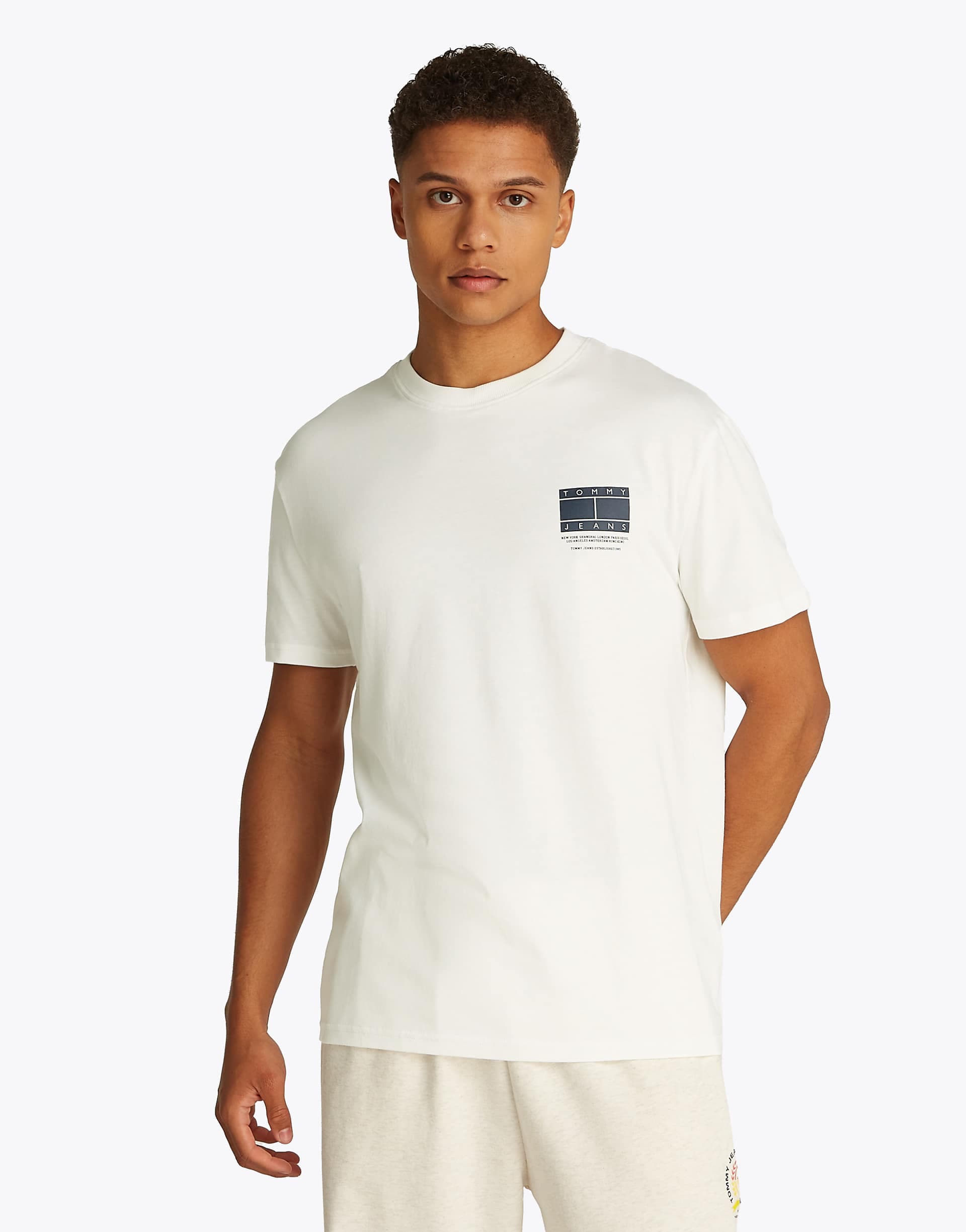 Tommy Jeans graphic T-shirt in ecru