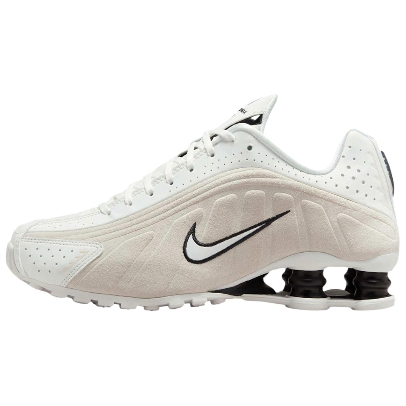 Nike Shox R4 Fashion Comfort Cushioned Low-Top Running Shoes Women's White
