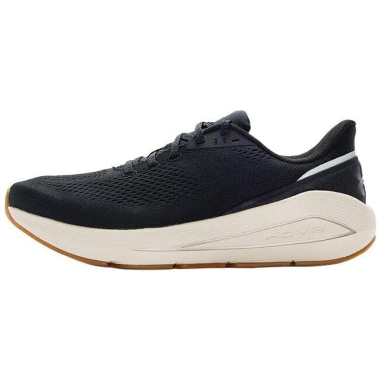 Under Armour Abrasion Resistant Breathable Lightweight Rebound Low top Sprint Running Shoes Men's Black White
