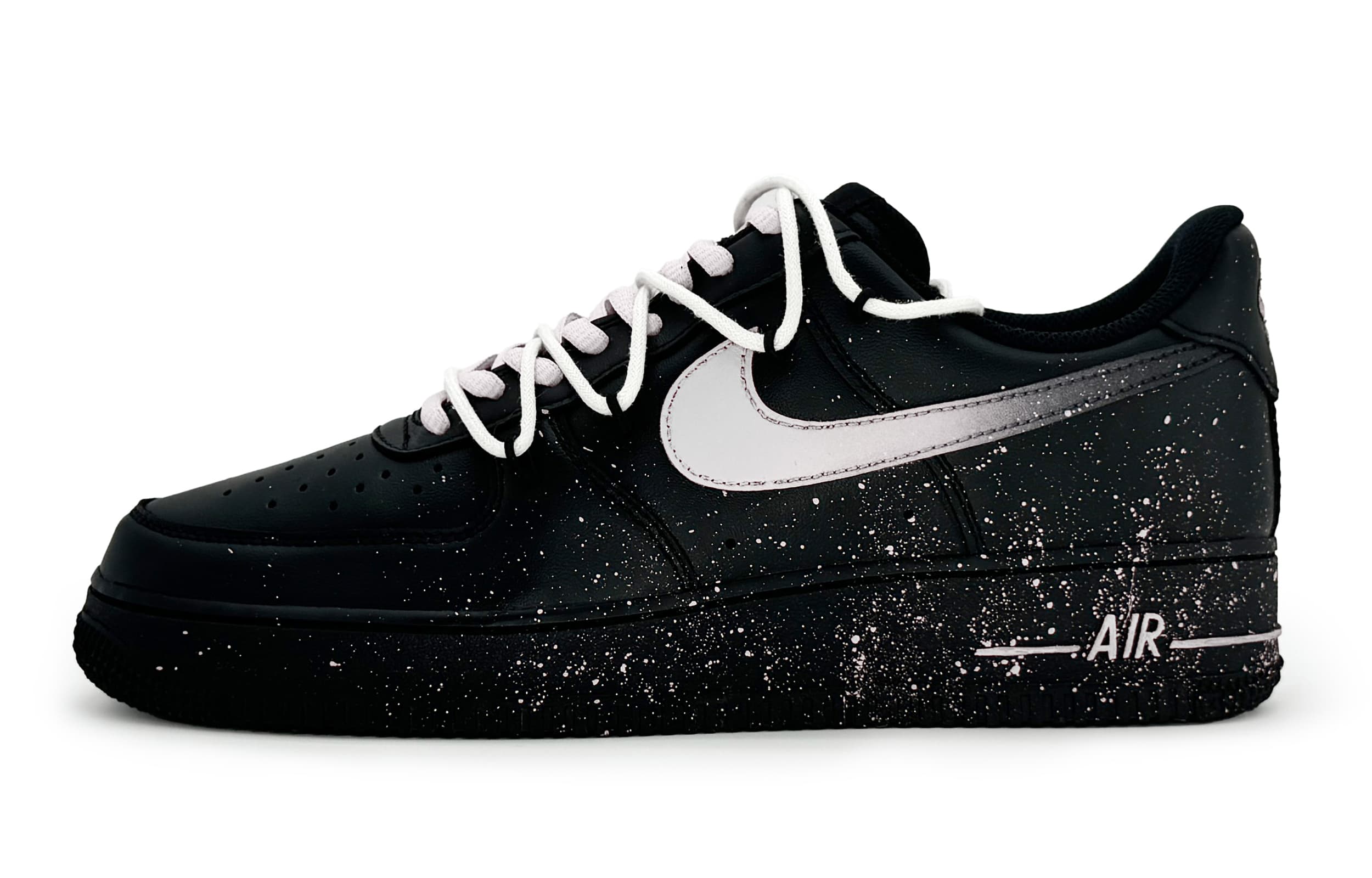 Nike Air Force 1 Low Anti-Slip Wear-Resistant Low-Top Skateboard Shoes Women's Gray Black