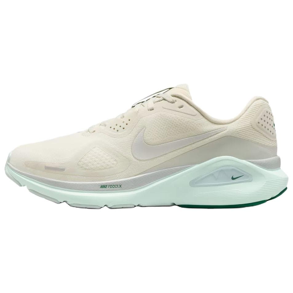 Nike Structure 26 Comfortable Fit Supportive Wear-Resistant Running Shoes Women's Light Beige/Green