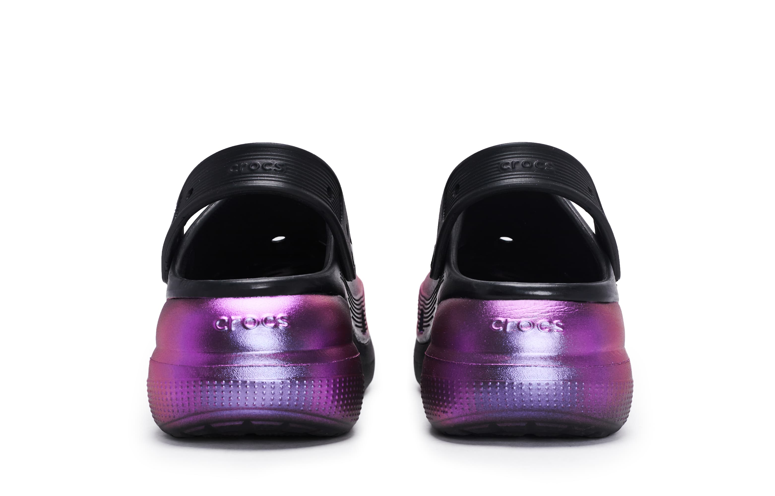 Custom Crocs Classic Clog 811 Manufacture 'Brilliant Fireworks' Special Box Color-Changing Personality Fireworks Summer Cool 'Marshmallow Feel' Clogs Unisex Black Purple Pink
