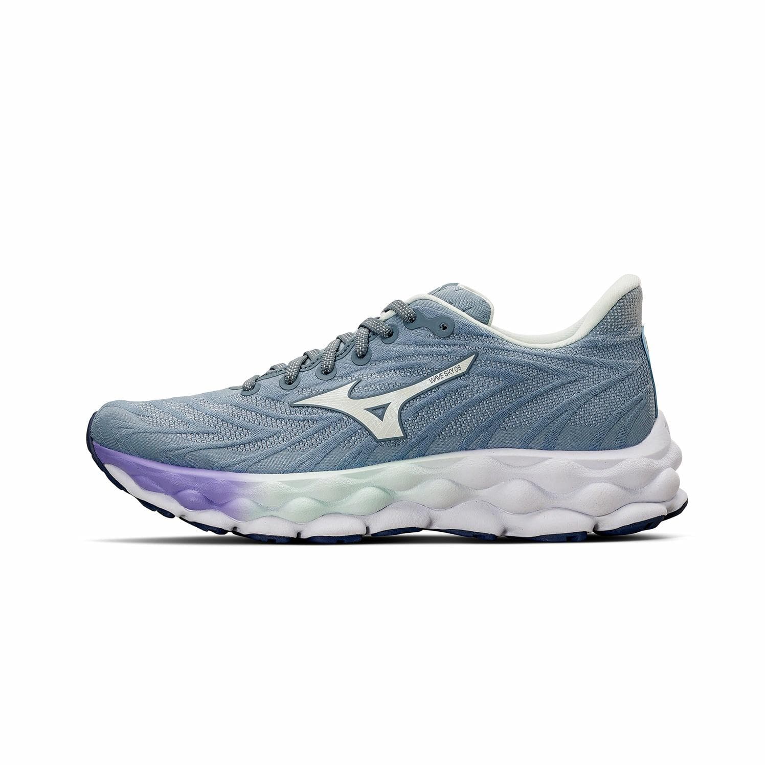Mizuno WAVE SKY 8 Breathable Lightweight Rebound Low-Top Running Shoes Women's Blue