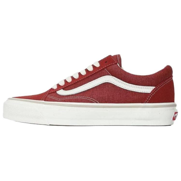 Vans Old Skool Comfortable Soft Wear-Resistant Low-Top Skate Shoes Unisex Red