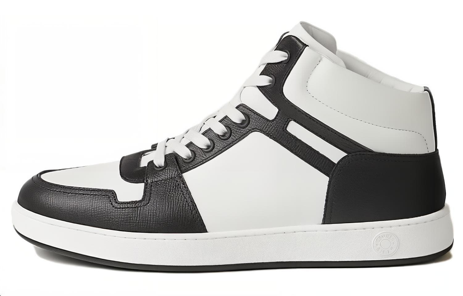 HERMES Inject High-Top Skateboard Shoes Men's White
