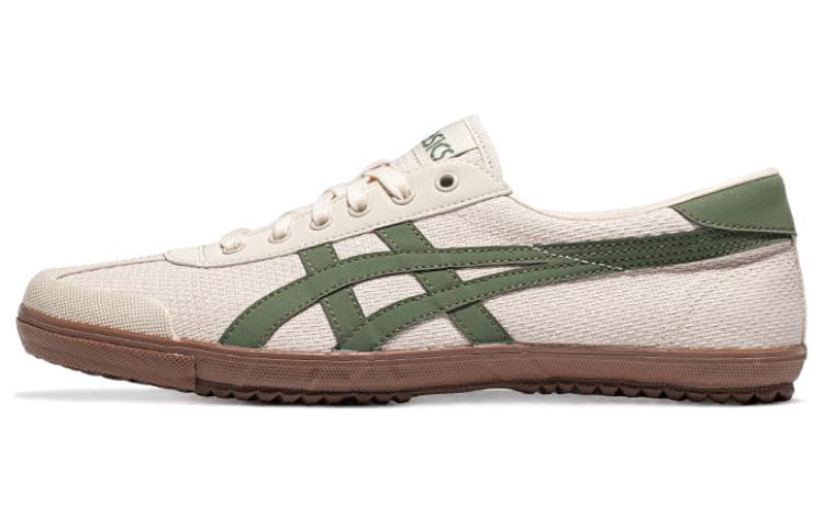 Asics TSG-110 Wear-Resistant Low-Top Skateboard Shoes Unisex Beige Green