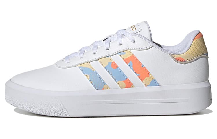 Adidas Neo Court Platform 'White Blue Orange' Women's