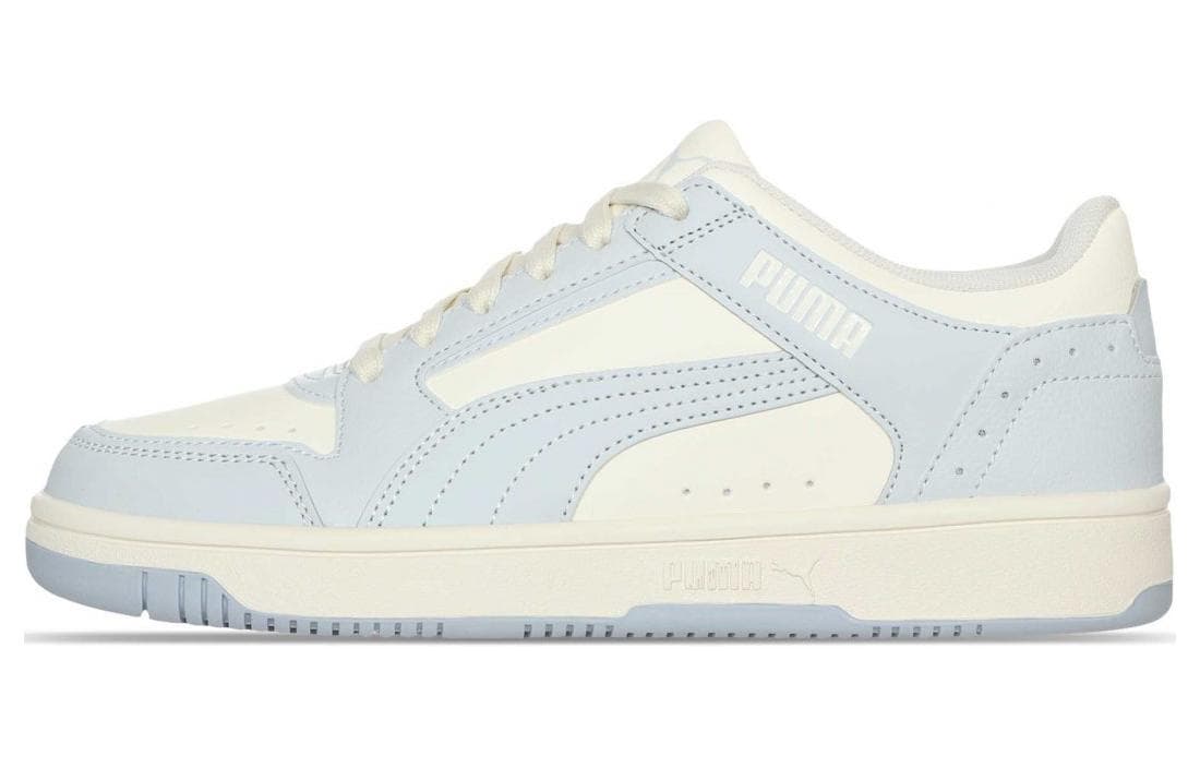 PUMA REBOUND Classic Comfortable Anti-Slip Wear-Resistant Low-Top Skate Shoes Unisex White/Blue
