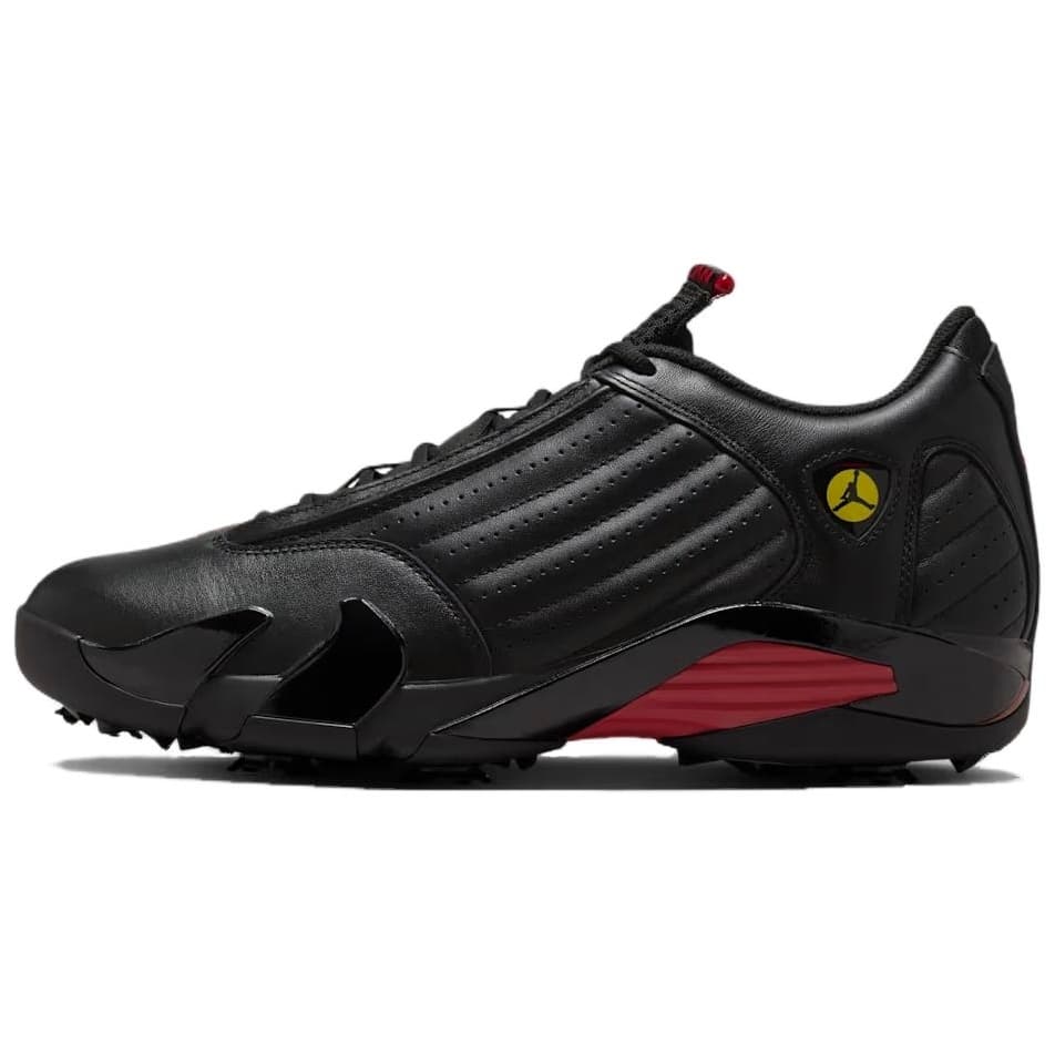 Jordan Air Jordan 14 Golf Last Shot Soft Comfortable Slip-Resistant Wear-Resistant Mid-Top Golf Shoes Unisex Black