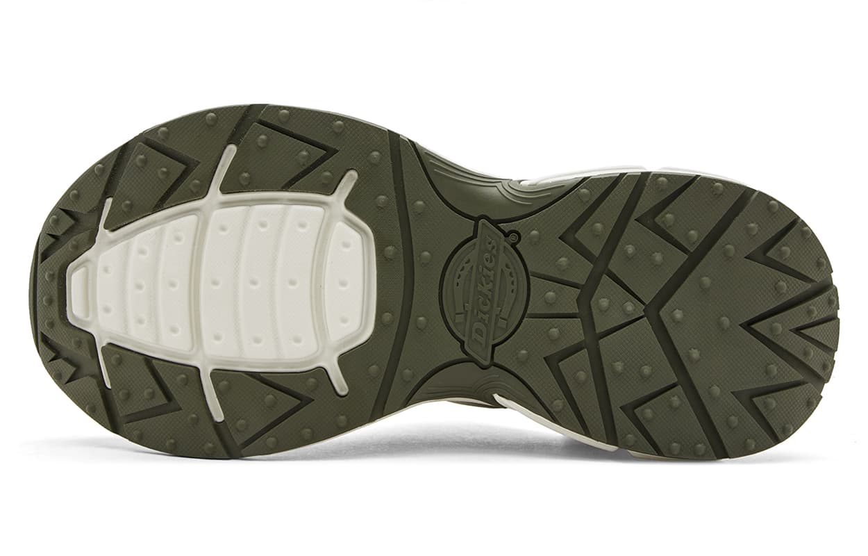 Dickies Patchwork Comfortable Versatile Casual Retro Durable Breathable Low-Top Dad Shoes Men's Army Green White