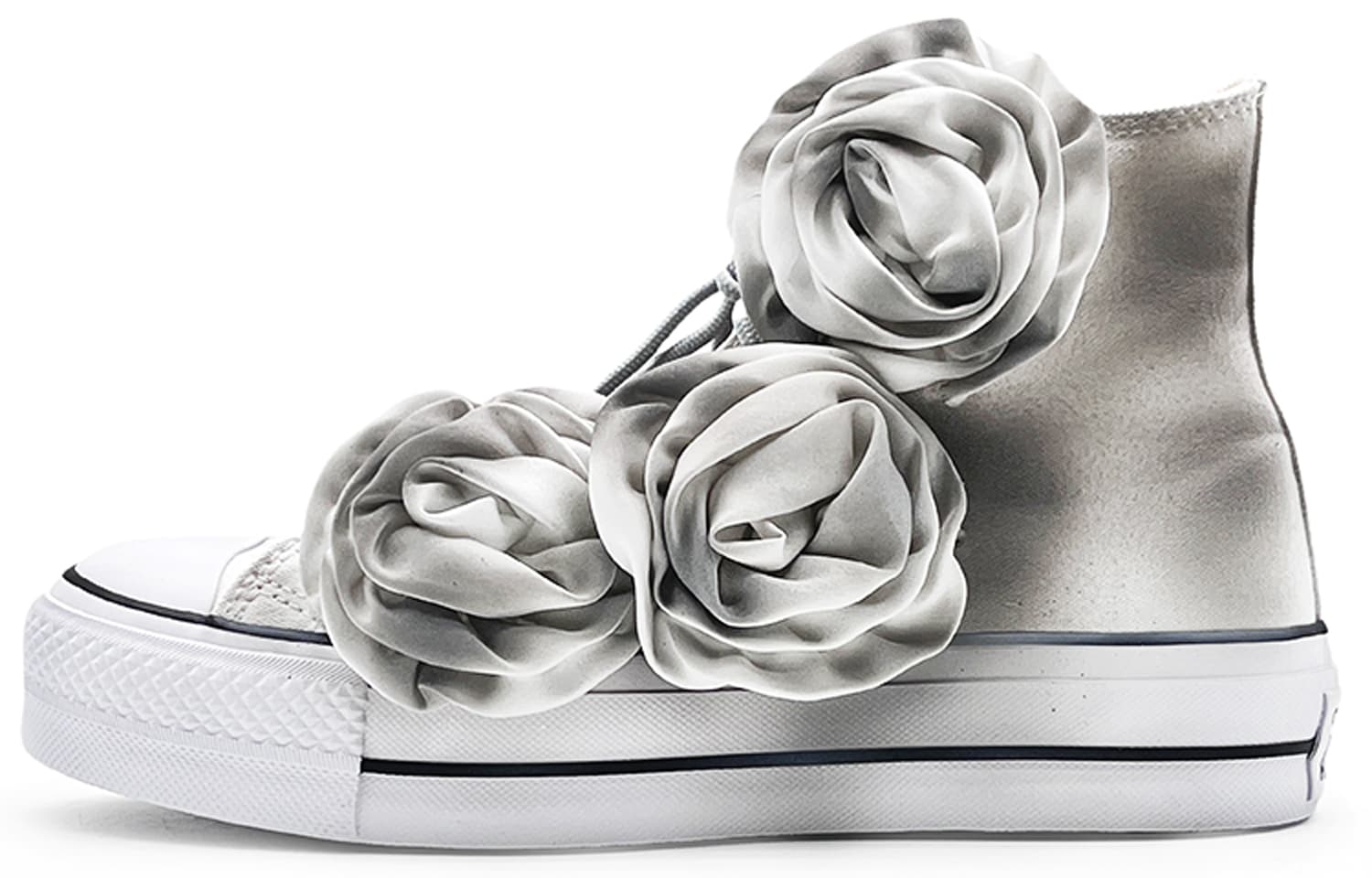 Converse Chuck Taylor All Star Non-slip Lightweight High-Top Canvas Shoes Women's Gray