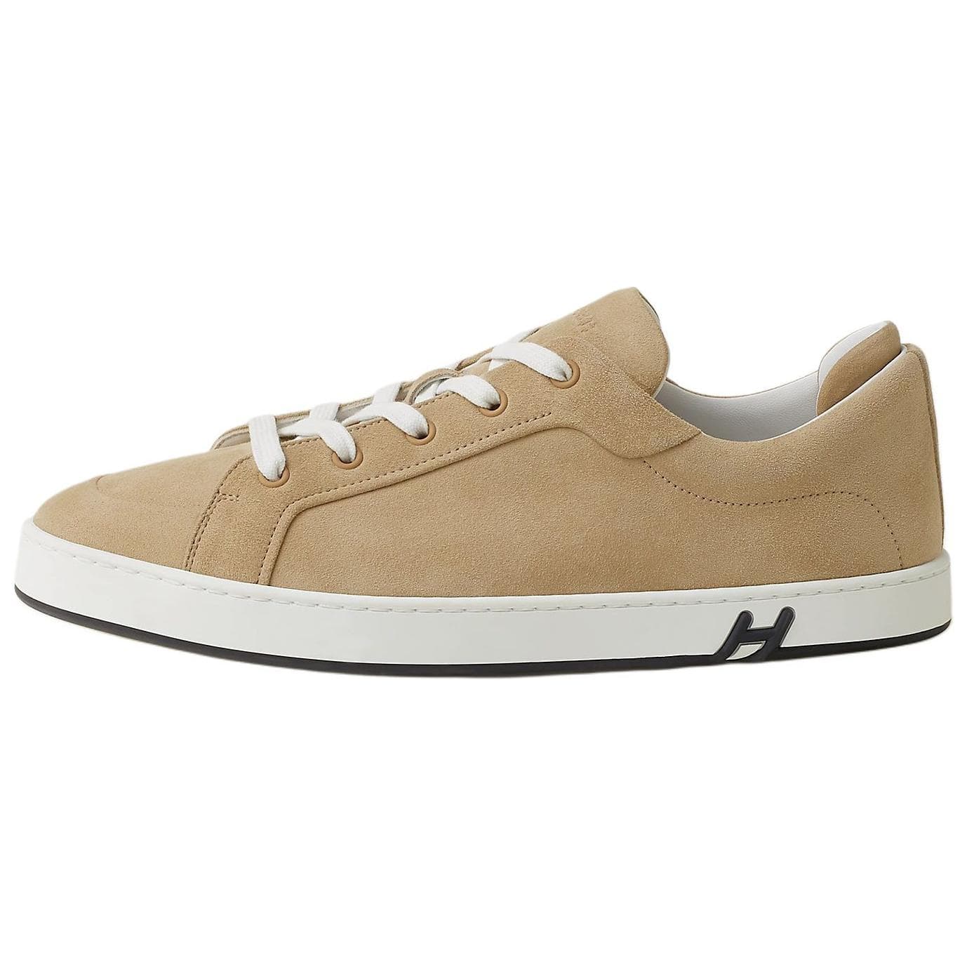 HERMES Skateboard Shoes Men Low-Top Beige