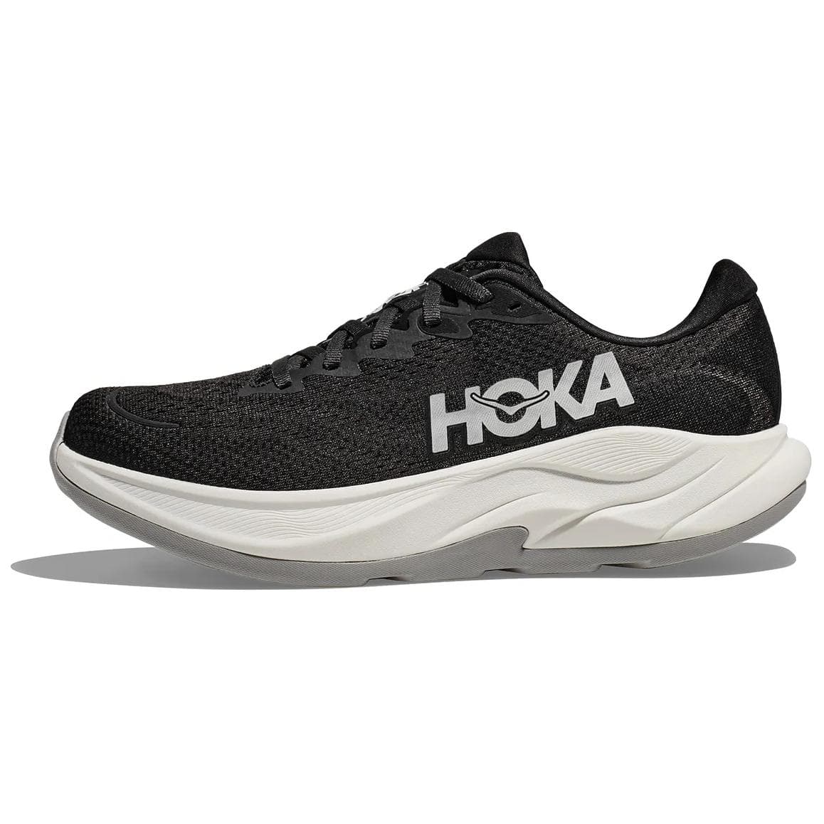 HOKA ONE ONE Anti-Slip Wear-Resistant Low-Top Running Shoes Men's Black White