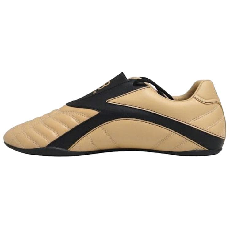 Balenciaga Zen Matte Round Toe Flat Thin Sole Low-Top Casual Shoes Women's Beige