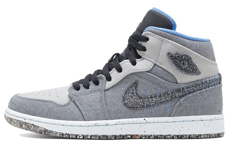 JORDAN 1 Mid Crater Grey University Blue