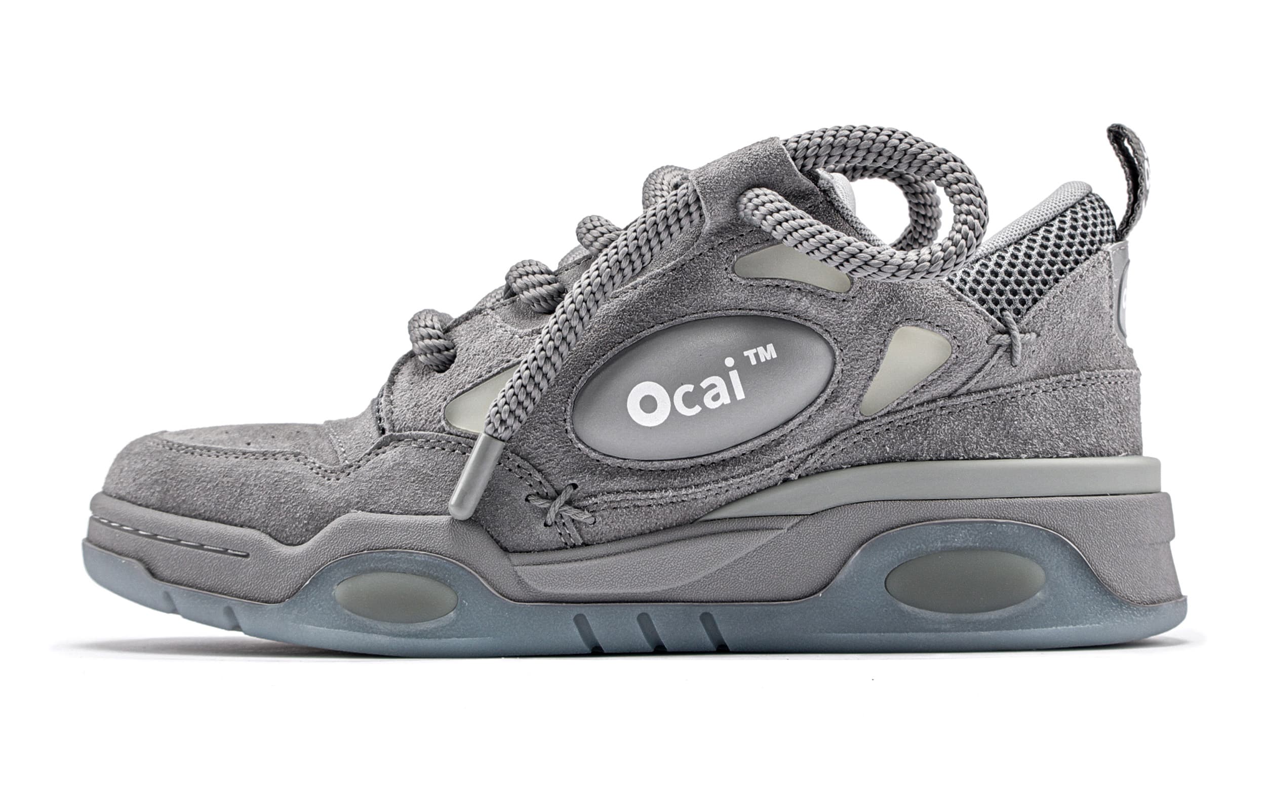 Ocai 001 RETRO Skateboard Shoes Unisex Suede Gray