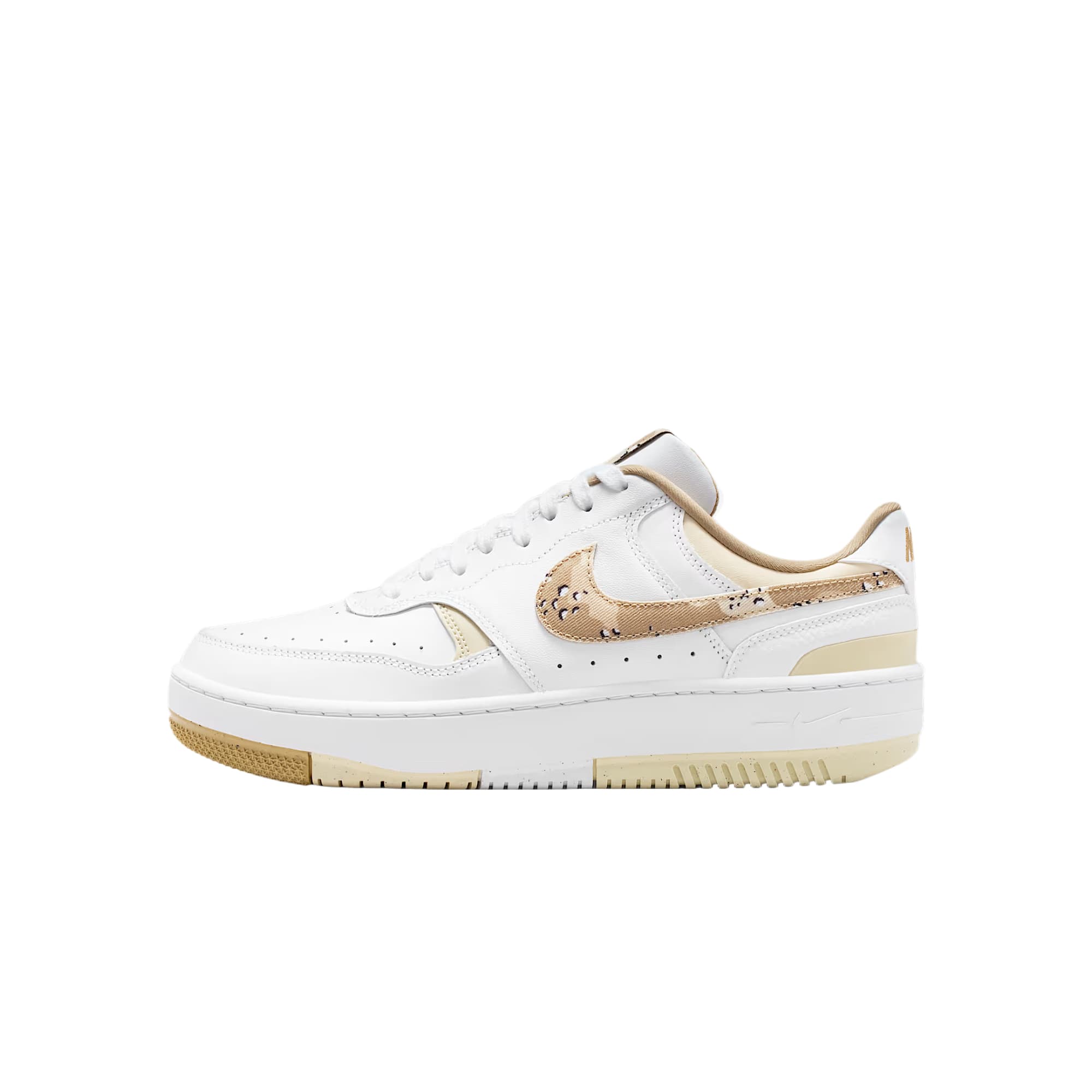Nike Gamma Force Leather Synthetic Materials Round Toe Comfort Classic Platform Low-Top Retro Basketball Shoes Women's