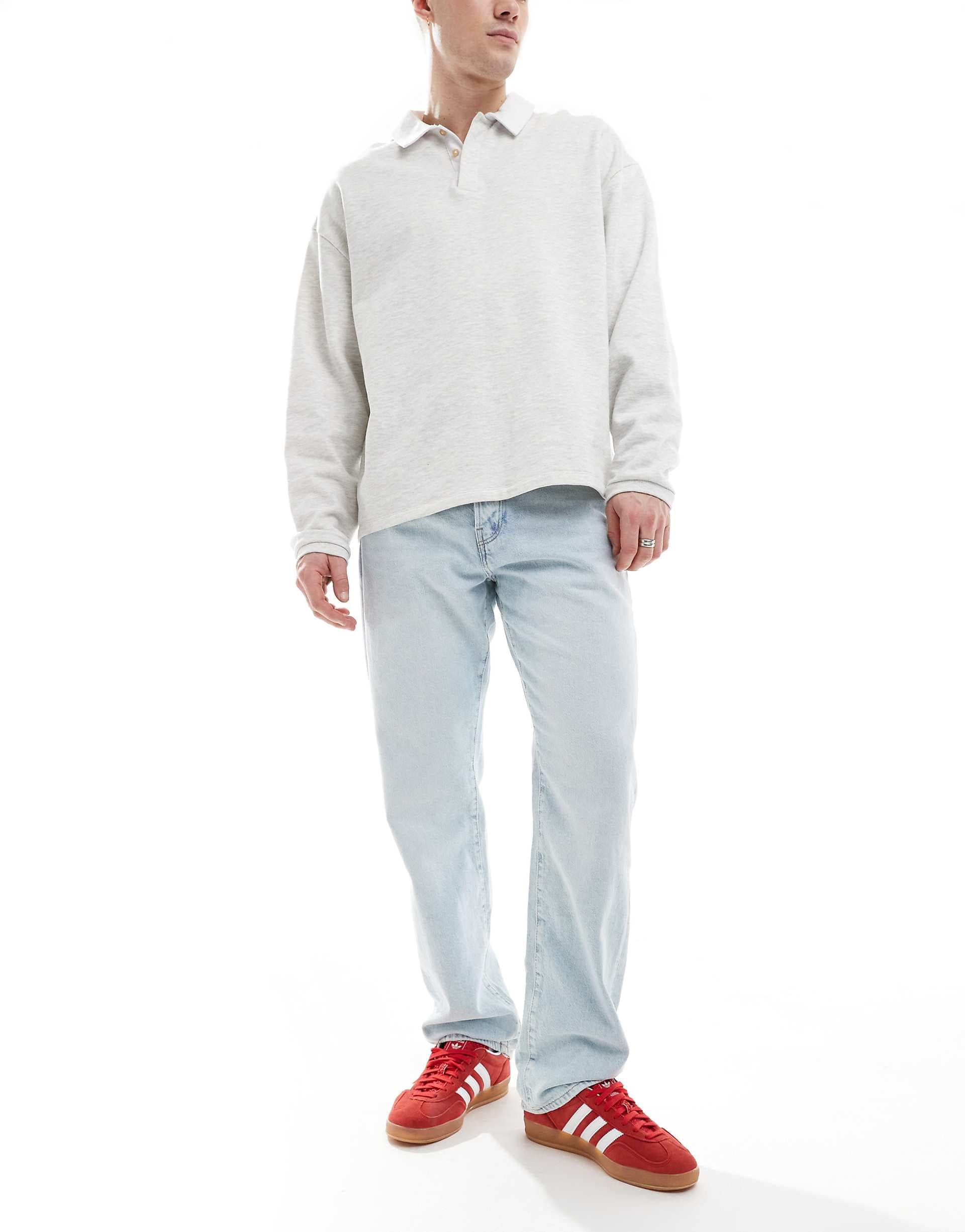 ONLY & SONS Edge straight leg jeans in light blue wash