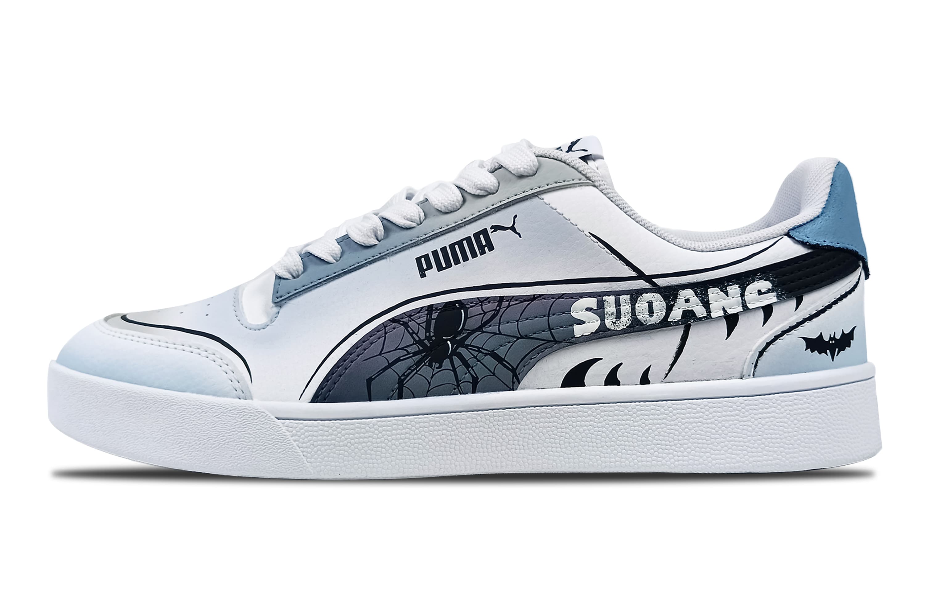 PUMA Shuffle Skateboard Shoes Unisex Low-Top White