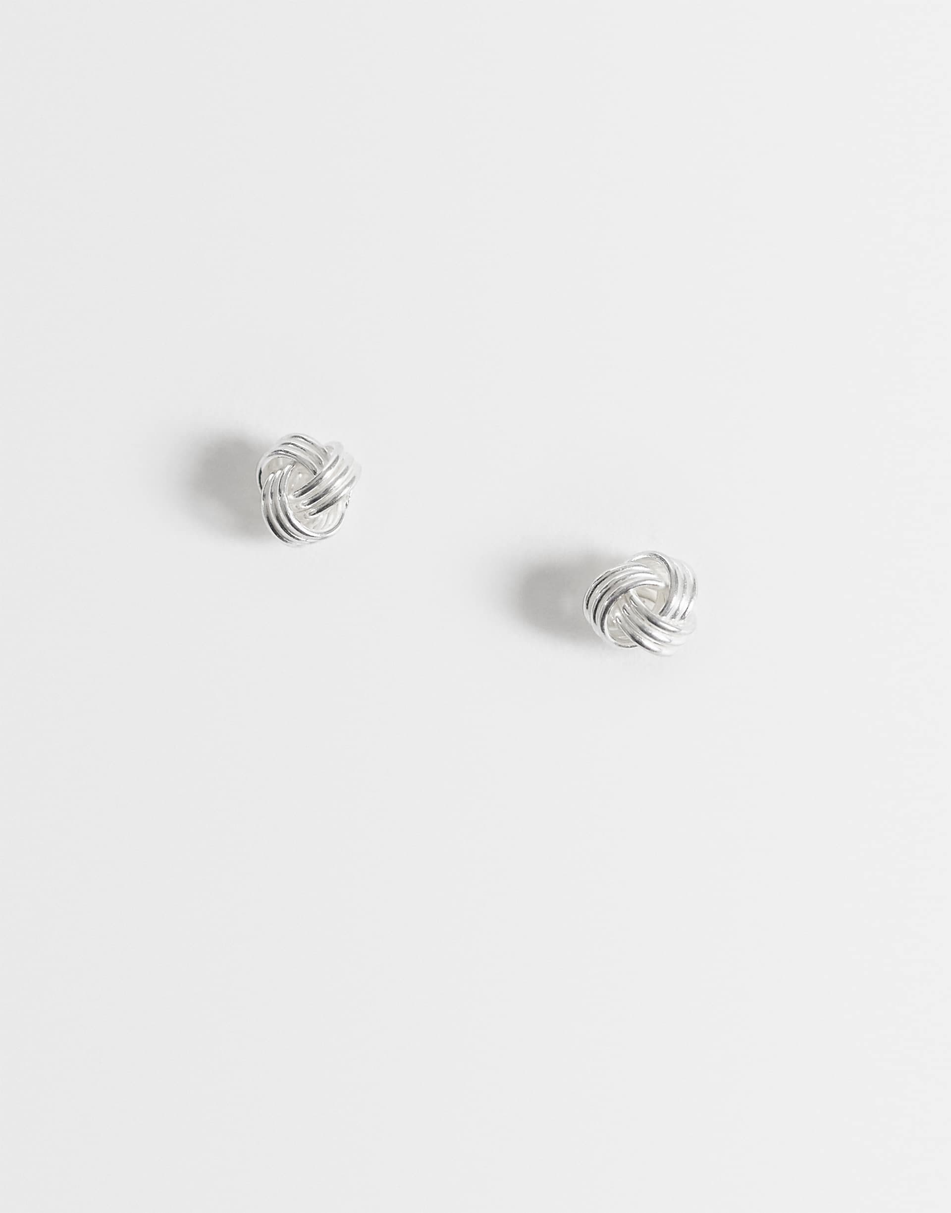 Kingsley Ryan knot stud earrings in sterling silver