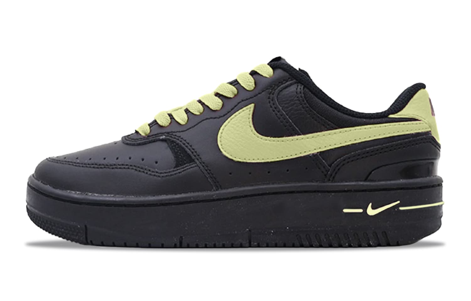 Nike Gamma Force Skateboard Shoes Women's Low-Top Black Yellow