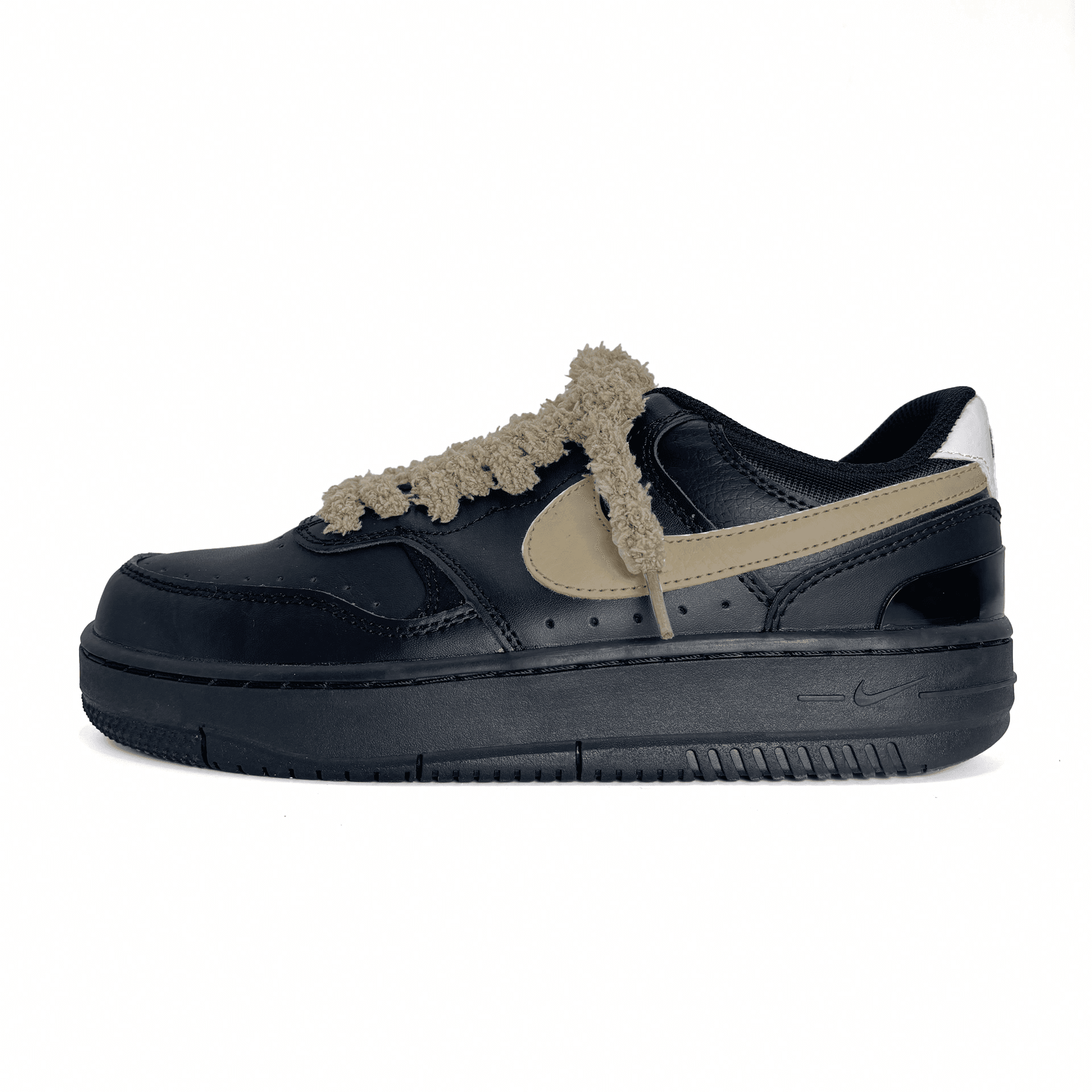 Nike Gamma Force Anti-Slip Wear-Resistant Low-Top Skateboard Shoes Women's Black Brown