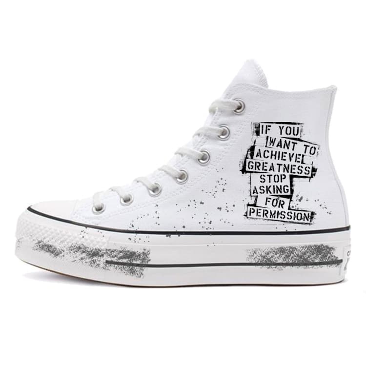 Converse Chuck Taylor All Star Non-slip Lightweight High-Top Canvas Shoes Women's White