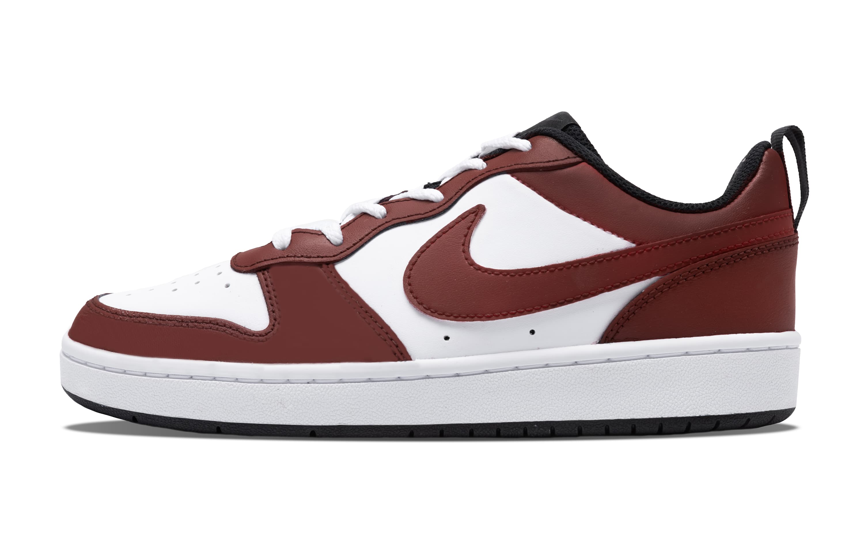 Nike Court Borough Low 2 Burgundy Dream Anti-Slip Wear-Resistant Low-Top Skateboard Shoes GS Burgundy