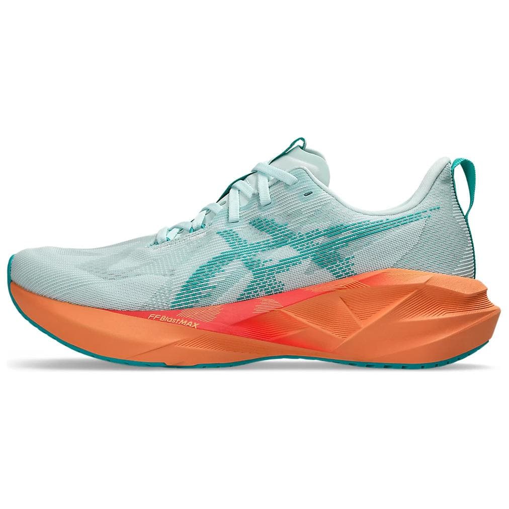 Asics Anti-Slip Wear-Resistant Low-Top Casual Running Shoes Men's Cyan Orange