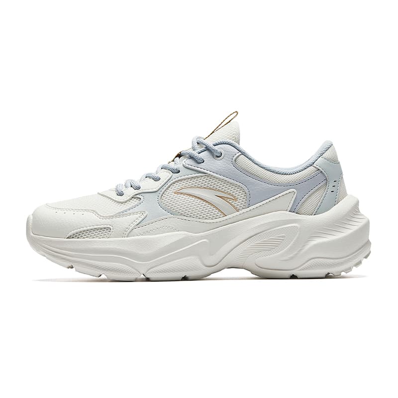 Anta Little Millennium Simple Versatile Slip-Resistant Breathable Low-Top Casual Shoes Women's White Blue
