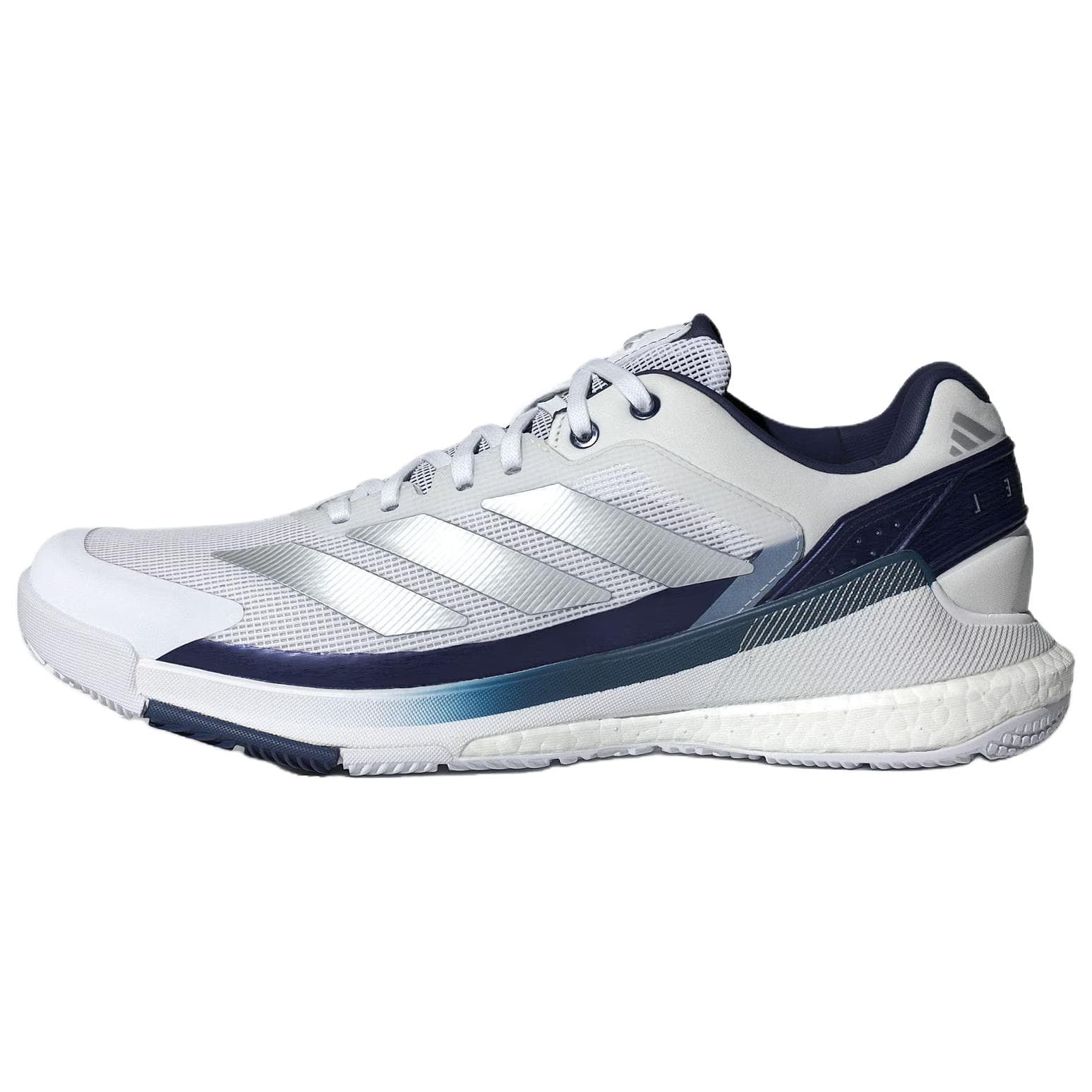 adidas Crazyquick BOOST PADEL Comfortable Fit Low-Top Tennis Shoes Men's Silver White