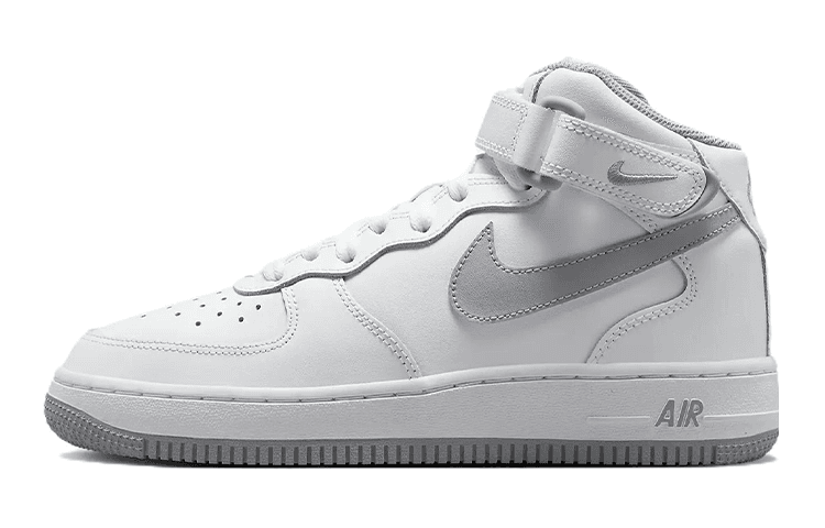 Nike Air Force 1 Mid LE White Wolf Grey GS