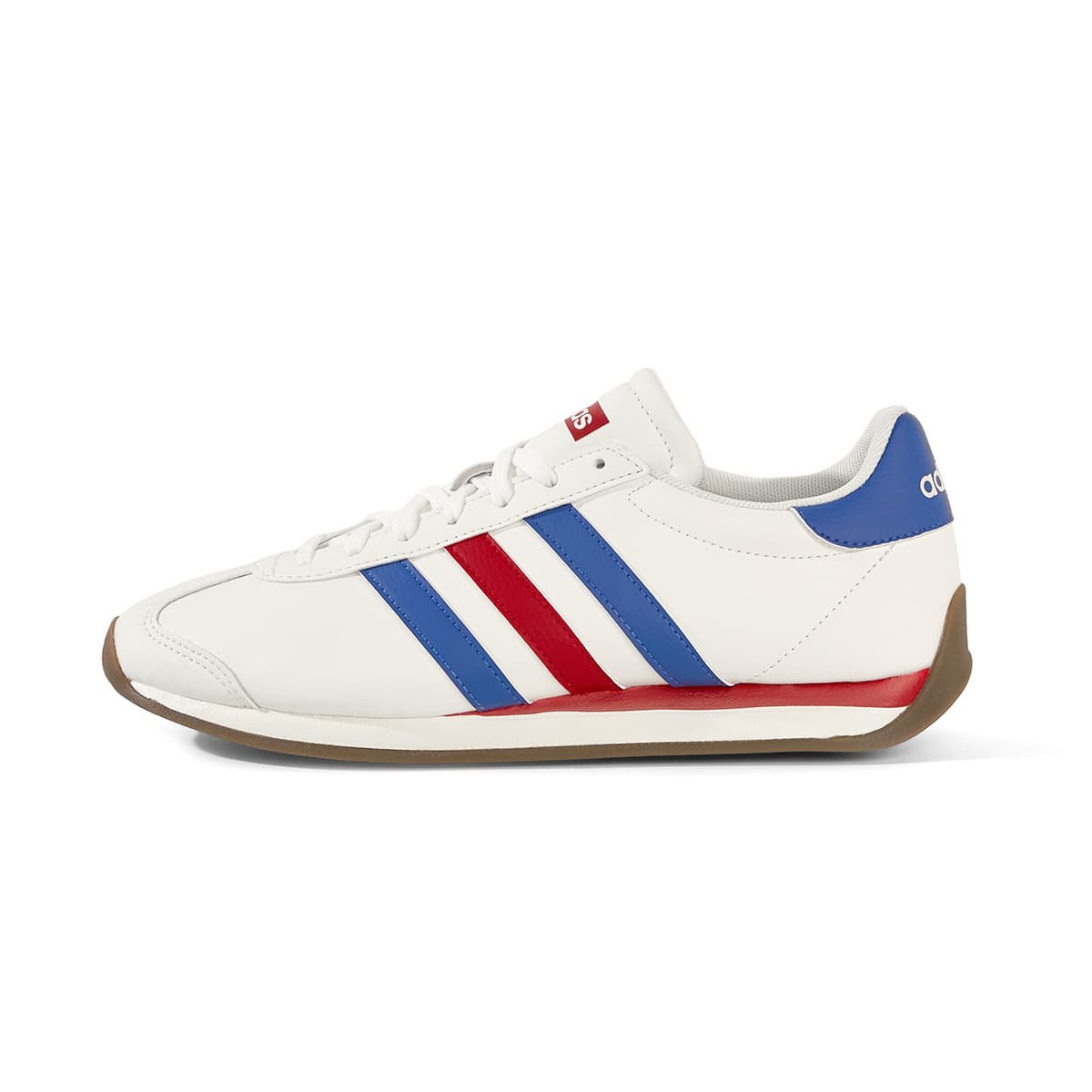 adidas RUNVISTA Classic Trendy Versatile T-Toe Shoes Comfortable Lightweight Running Shoes Men's White Blue Red