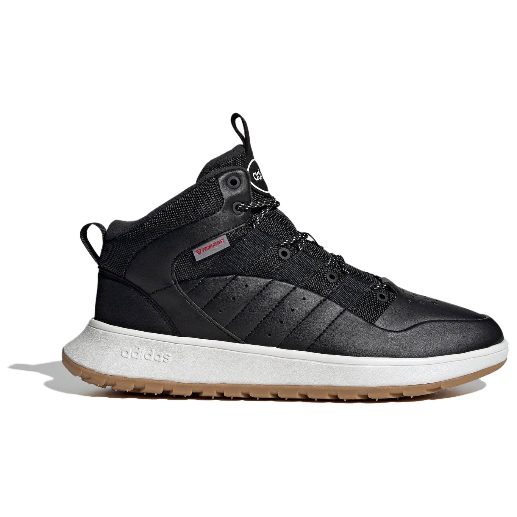 Adidas Anti-Slip Wear-Resistant Mid-Top Basketball Shoes Unisex Black