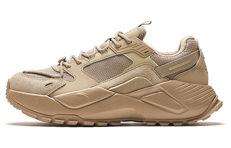 Anta Star River Cushioned Wear-Resistant Height Increasing Low-Top Chunky Sneakers Men's Brown