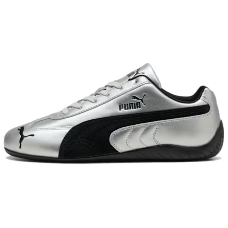 PUMA Speedcat Series Thin Sole German Trainer Fashion Comfortable Outdoor Warm Wear-Resistant Racing Shoes Casual Lifestyle Shoes Unisex Silver