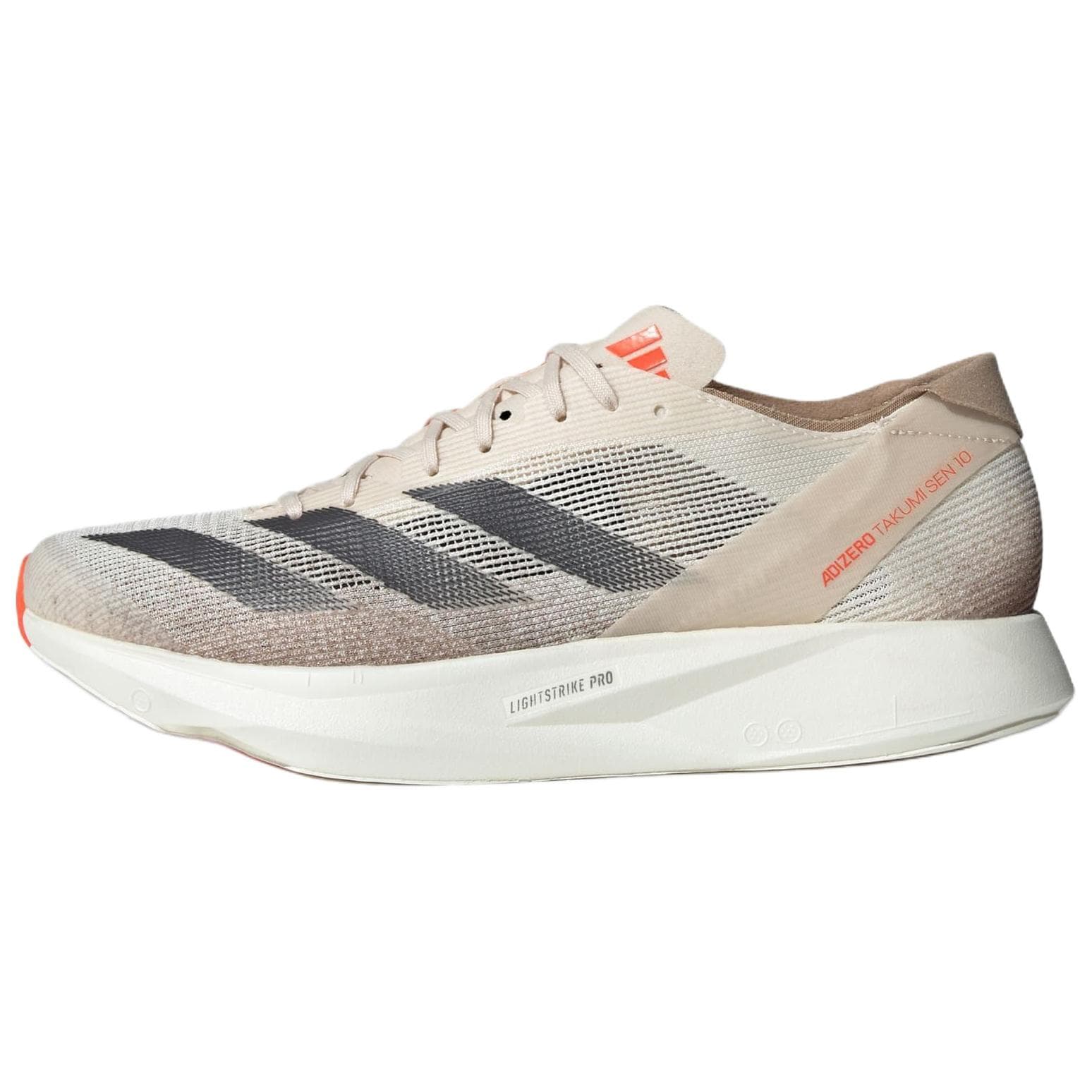 adidas Adizero Takumi Sen 10 Comfortable Soft Low-Top Racing Running Shoes Men's Beige