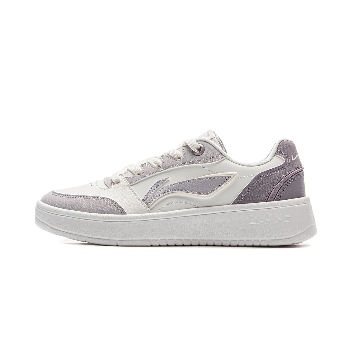 LiNing Yuanbao V3 Anti Slip Wear Resistant Low Top Skateboard Shoes Women's White Purple