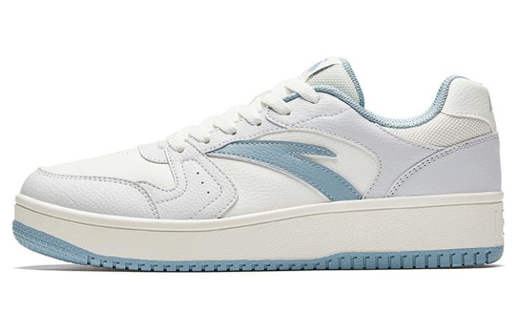 Anta Anti Slip And Wear Resistant Lightweight Low Top Skateboard Shoes Men's White Blue