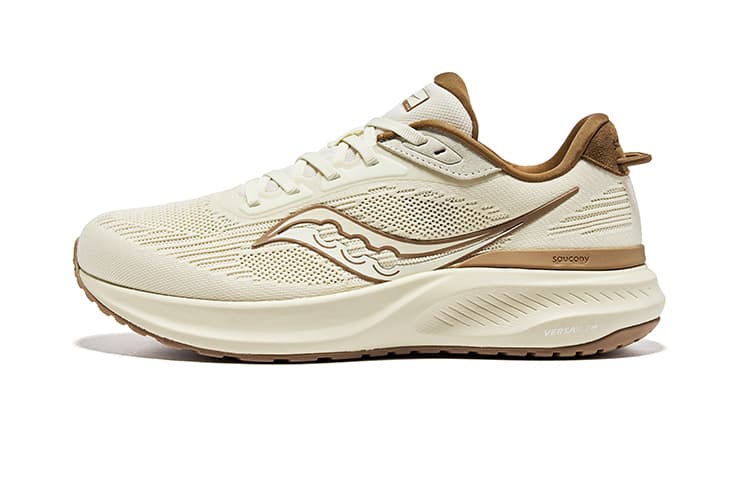 Saucony Cushioning Wear-Resistant Low-Top Casual Running Shoes Unisex Beige Brown