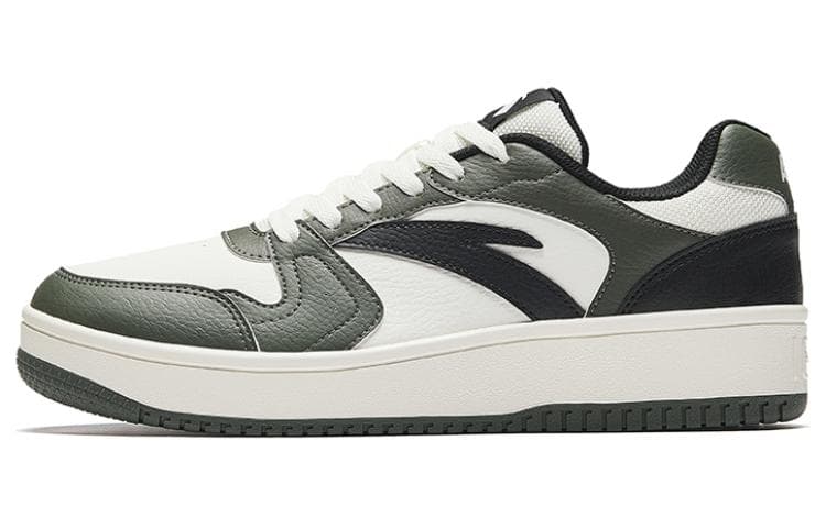 Anta Anti Slip And Wear Resistant Lightweight Low Top Skateboard Shoes Men's Black White Gray