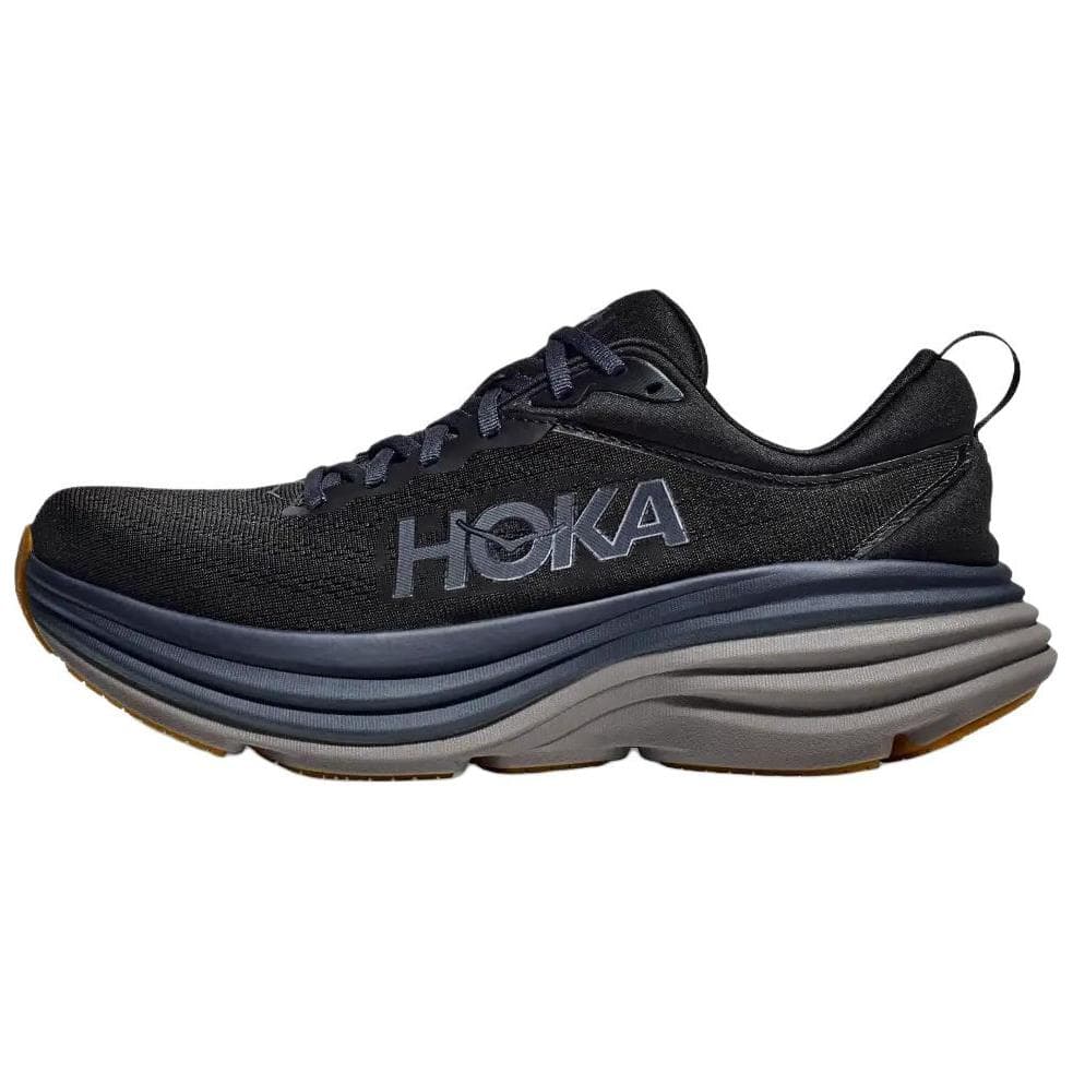 HOKA ONE ONE Bondi 8 Slip Resistant Abrasion Resistant Low top Running Shoes Men's Black