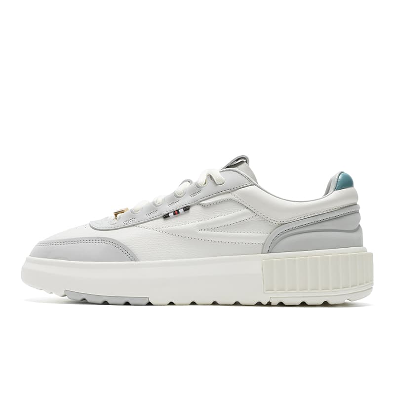 FILA ROMANICA Skateboard Shoes Men Low-Top Snow White/Dusk Gray