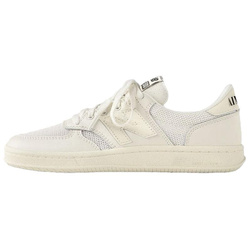 AIME LEON DORE x New Balance NB T500 Pristine Soft Comfort Wear-Resistant Low-Top Skate Shoes Unisex White