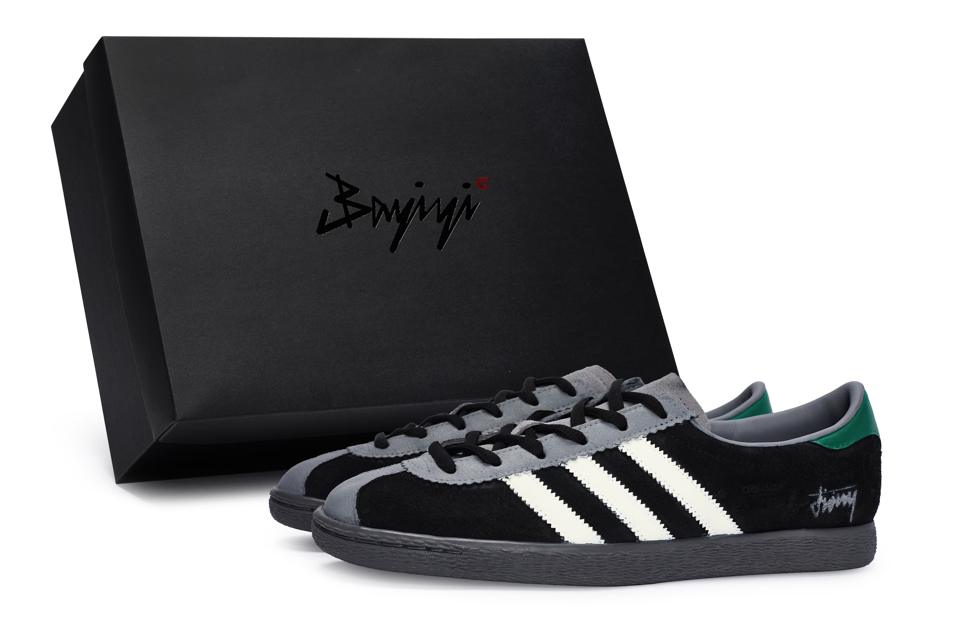Adidas Originals Stadt Skateboard Shoes Men Low-Top Gray Green